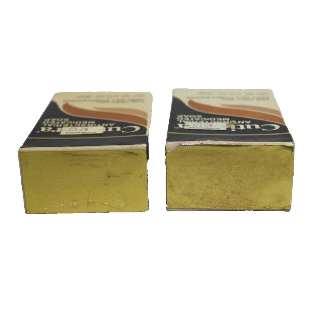 Vintage CUTICURA Antibacterial‎ Soap RARE 3.25 oz Sealed Set of 2 Set Prop